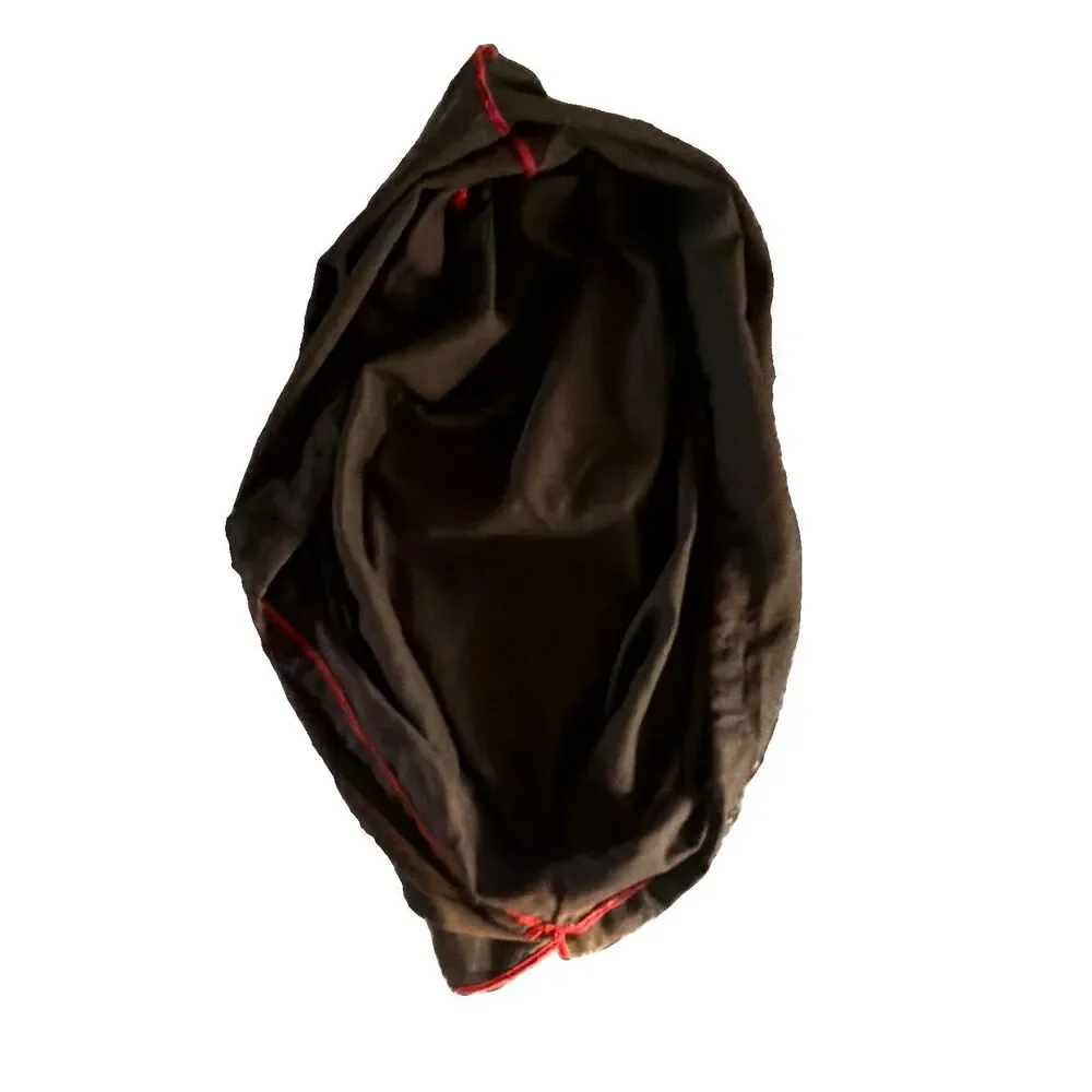 Coach Brown & Red Solid Drawstring Bag Dust Bag Storage